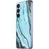 Aqua Blue Marble Ink Galaxy A35 5G Skin